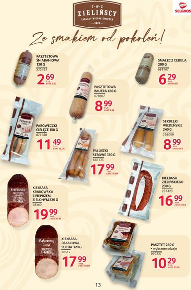Gazetka Selgros - Selgros cash&carry - Katalog Markowe Produkty od 22.10. do 04.11. - strona 13