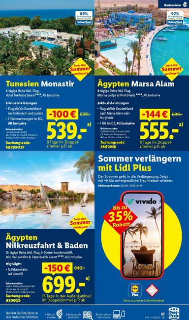 Prospekt Lidl - Lidl - Reise-Highlights gültig ab 30.09. bis 31.10. - seite 27
