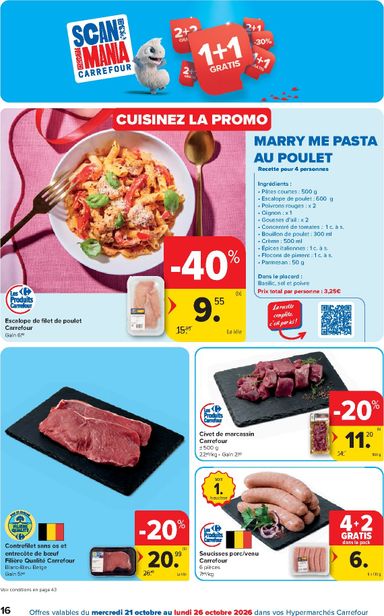 Folder Carrefour - Carrefour Hypermarchés van 21/10 tot 02/11 - side 16