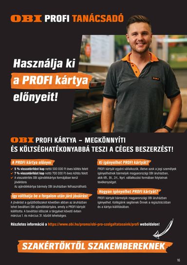 Akciós újság OBI - OBI érvényes 09.29.-tól 11.02.-ig - 16 oldal