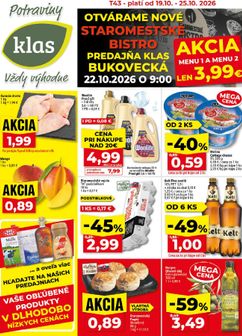 Klas leták platný od pondelka 19.10.