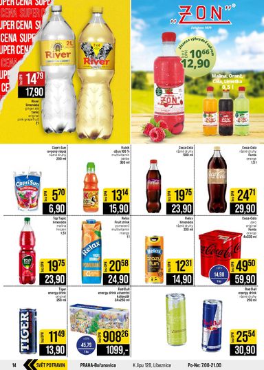 Leták JIP - JIP - Svět potravin - Brno, Ostrava - Hrabová, Praha - Bořanovice, Jilemnice, Karlovy Vary, Olomouc, Pardubice, Zlín, Polička od 28.10. do 03.11. - strana 14