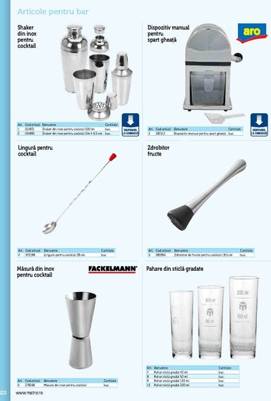 Catalogul Metro - Metro - Echipamente Profesionale pentru HoReCa de la 01.01. până la 31.12. - pagina 222