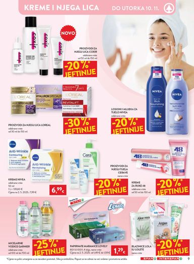 Katalog SPAR - SPAR - Svježina, njega i sjaj u svakom kutku vrijedi od 21.10. do 10.11. - stranica 9