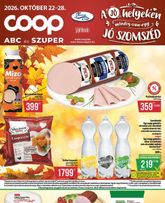 Coop - Abc-Szuper, érvényes csütörtöktől 2026.10.22.