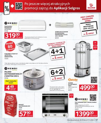 Gazetka Selgros - Selgros cash&carry - Oferta dla gastronomii od 22.10. do 04.11. - strona 17