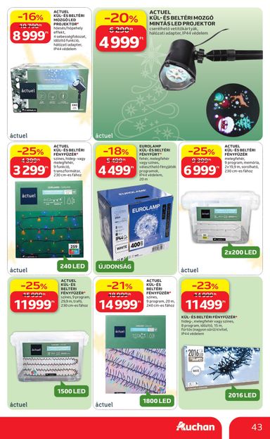 Akciós újság Auchan - Auchan Hipermarket érvényes 10.22.-tól 11.25.-ig - 43 oldal