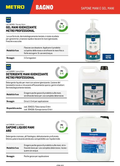 Volantino METRO - Metro - Catalogo Detergenza valido dal 04/06 al 04/06 - pagina 42