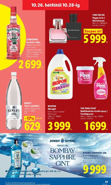 Akciós újság Lidl - Lidl érvényes 10.22.-tól 10.28.-ig - 69 oldal