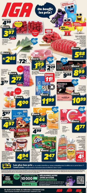 Flyer IGA - IGA valid since 10-29 until 11-04 - page 1