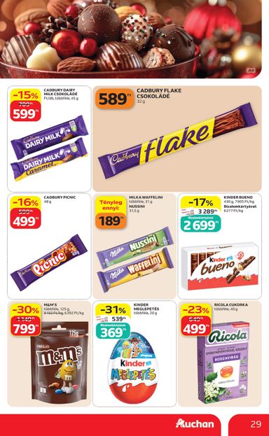 Akciós újság Auchan - Auchan Hipermarket érvényes 10.22.-tól 10.28.-ig - 29 oldal