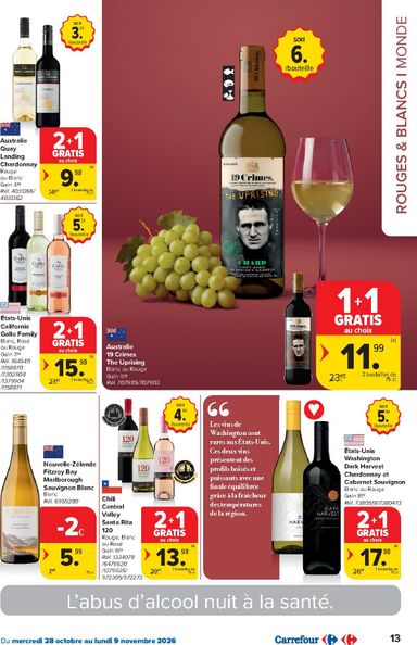 Folder Carrefour - Carrefour - Foire aux vins van 28/10 tot 09/11 - side 13