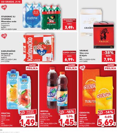 Katalog Kaufland - Kaufland vrijedi od 21.10. do 27.10. - stranica 26