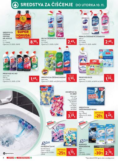 Katalog SPAR - SPAR - Svježina, njega i sjaj u svakom kutku vrijedi od 21.10. do 10.11. - stranica 4