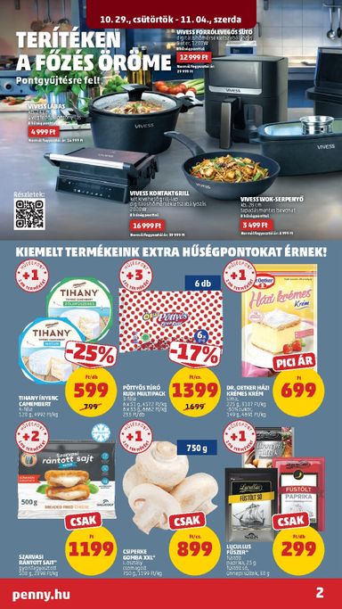 Akciós újság PENNY - PENNY érvényes 10.29.-tól 11.04.-ig - 2 oldal