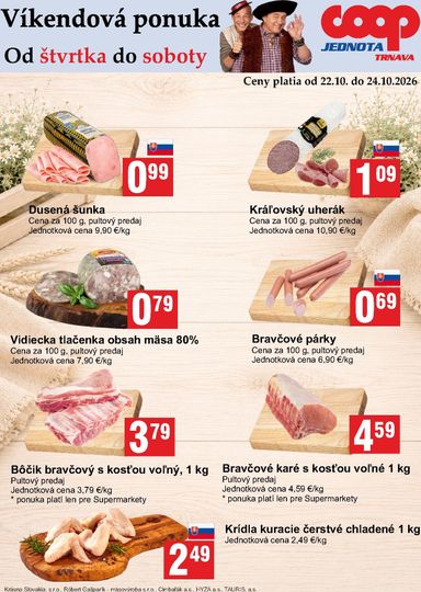Leták COOP Jednota - COOP Jednota - Víkendová ponuka od 22.10. do 24.10. - strana 3