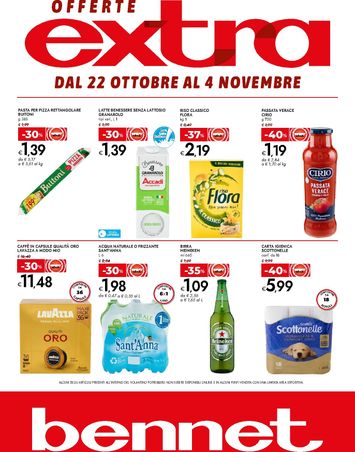 Volantino Bennet - Bennet - Offerte Extra valido dal 22/10 al 04/11 - pagina 1