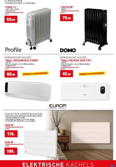 Folder Hubo - Hubo - Verwarmingspecial van 23/09 tot 31/12 - side 11