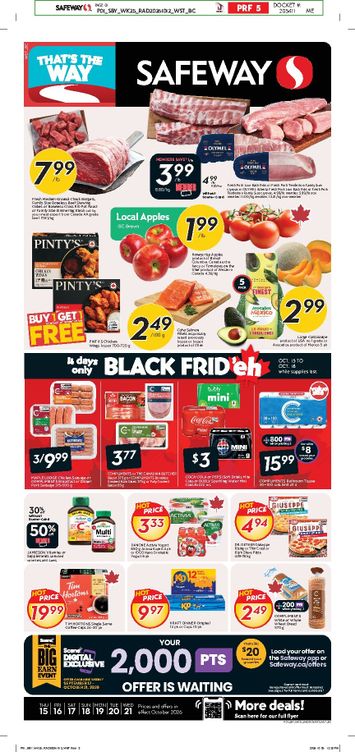 Flyer Safeway - Safeway valid since 10-15 until 10-21 - page 1