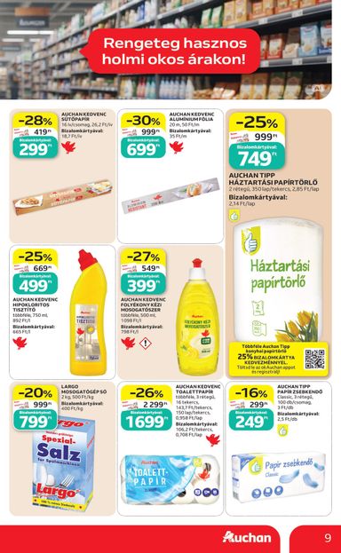 Akciós újság Auchan - Auchan - Filléres ajánlataink érvényes 10.29.-tól 11.04.-ig - 9 oldal