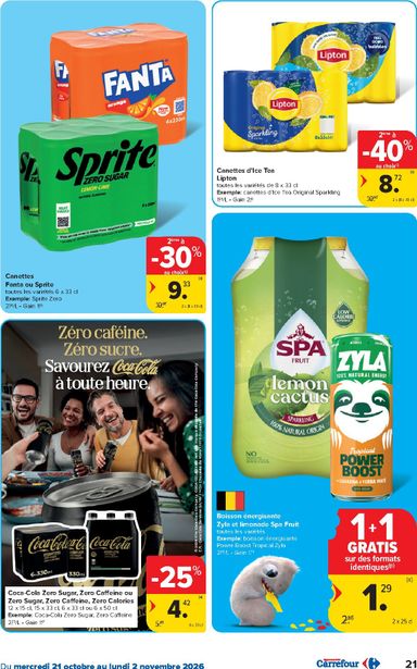 Folder Carrefour - Carrefour Hypermarchés van 21/10 tot 02/11 - side 21