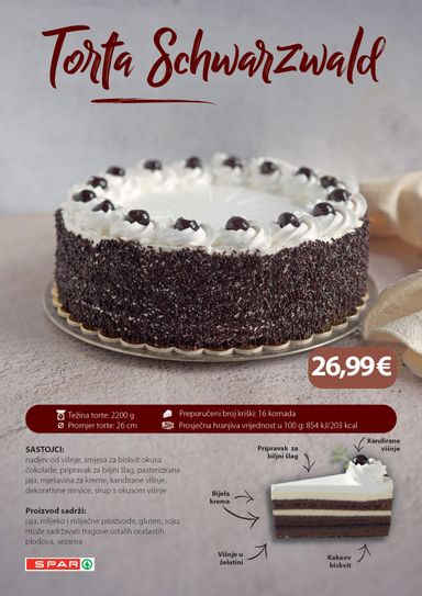 Katalog INTERSPAR - Interspar - Torte vrijedi od 10.08. do 31.12. - stranica 16
