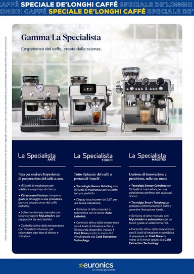 Volantino Euronics - Euronics - De Longhi Caffè valido dal 25/10 al 31/12 - pagina 11