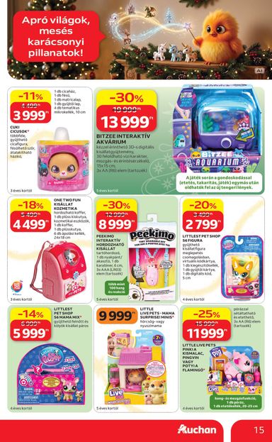 Akciós újság Auchan - Auchan Hipermarket érvényes 10.22.-tól 11.25.-ig - 15 oldal