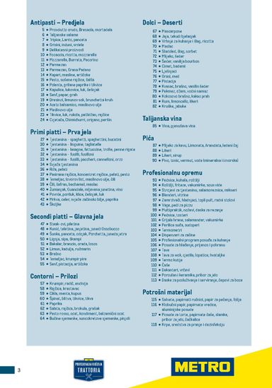Katalog Metro - Metro - Poslovna rješenja - Trattoria vrijedi od 04.03. do 31.12. - stranica 3