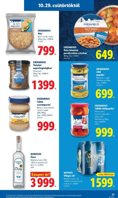 Akciós újság Lidl - Lidl érvényes 10.29.-tól 11.04.-ig - 27 oldal