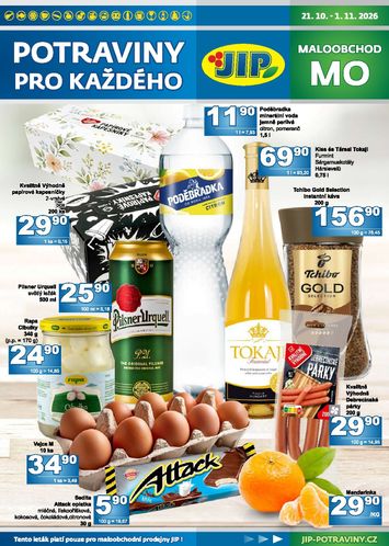 Leták JIP - JIP - Maloobchod od 21.10. do 01.11. - strana 1