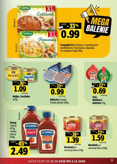Leták FRESH - Fresh Východné Slovensko od 22.10. do 04.11. - strana 21