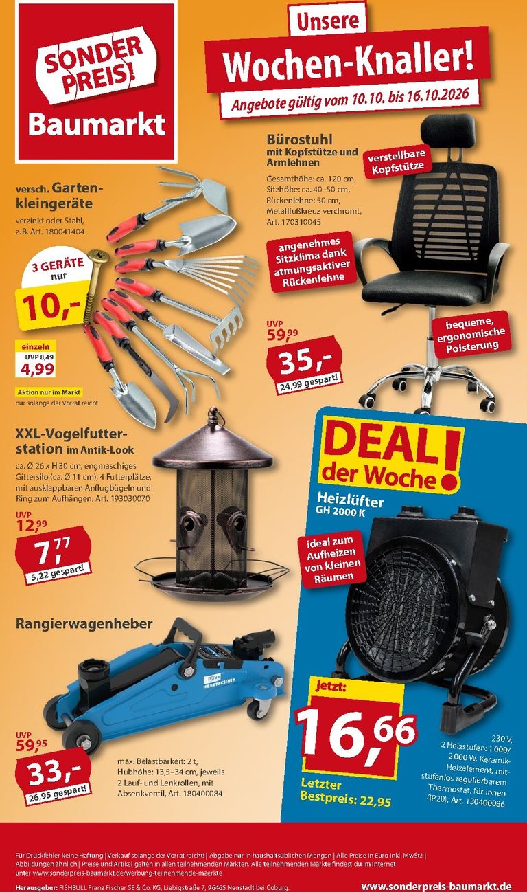 Sonderpreis Baumarkt