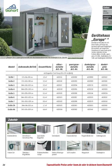 Prospekt toom - Toom - Gartenhäuser & Carports gültig ab 01.03. bis 31.12. - seite 34