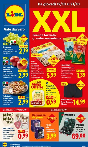 Volantino Lidl - Lidl valido dal 15/10 al 21/10 - pagina 1