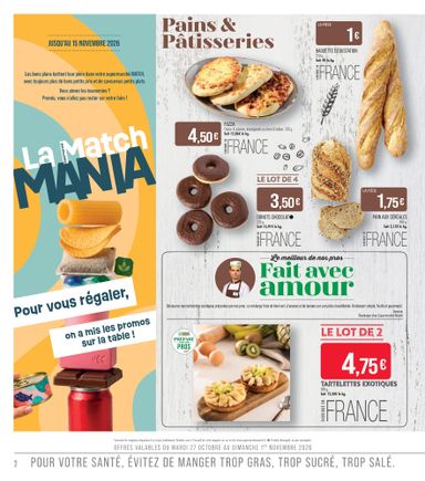 Catalogue Match - Match - La Match Mania valable dès le 27/10 au 08/11 - page 2