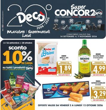 Volantino Decò - Decò - Supermercati/Maxistore/Local valido dal 02/10 al 12/10 - pagina 1