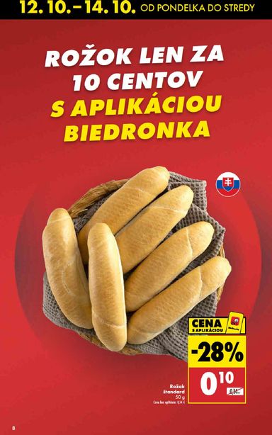 Leták Biedronka - Biedronka - Čerstvá pondelková ponuka od 12.10. do 14.10. - strana 8