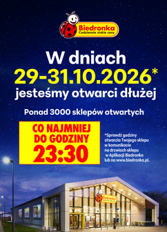 Biedronka leták od čtvrtka 29.10.