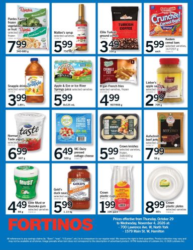 Flyer Fortinos - Fortinos valid since 10-29 until 11-04 - page 28
