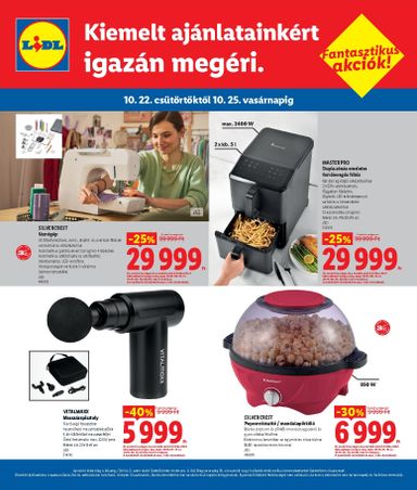 Akciós újság Lidl - Lidl - Kőszeg érvényes 10.22.-tól 10.25.-ig - 2 oldal