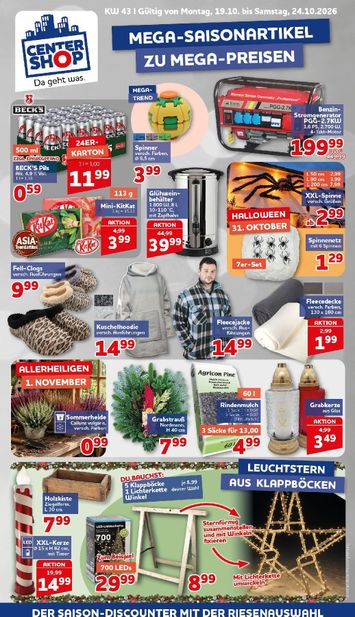 Prospekt Centershop - Centershop gültig ab 19.10. bis 24.10. - seite 1