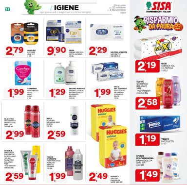 Volantino Sisa - Sisa valido dal 22/10 al 04/11 - pagina 31