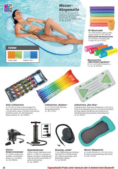 Prospekt toom - Toom - Pool, Sauna & Klima gültig ab 01.03. bis 31.12. - seite 28