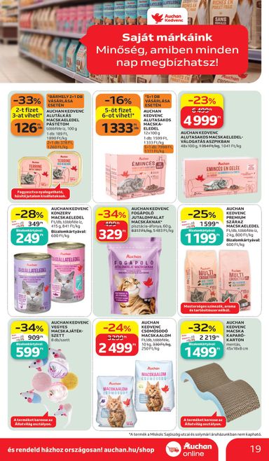 Akciós újság Auchan - Auchan Hipermarket - Sajátmárkás ajánlataink érvényes 10.15.-tól 10.28.-ig - 19 oldal