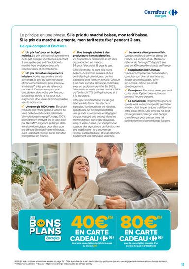 Catalogue Carrefour Market - Carrefour Énergies valable dès le 22/09 au 31/10 - page 11