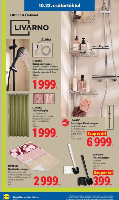 Akciós újság Lidl - Lidl - Nonfood érvényes 10.22.-tól 10.28.-ig - 10 oldal