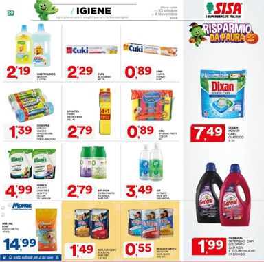 Volantino Sisa - Sisa valido dal 22/10 al 04/11 - pagina 29