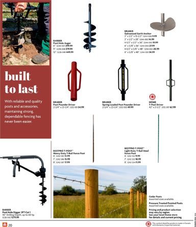 Flyer Home Hardware - Home Hardware - Farm and Rural Living valid since 04-02 until 12-31 - page 20