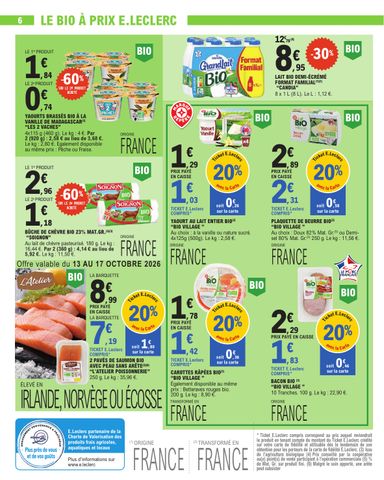 Catalogue E.Leclerc - E.Leclerc - Nos promos du moment valable dès le 13/10 au 24/10 - page 6